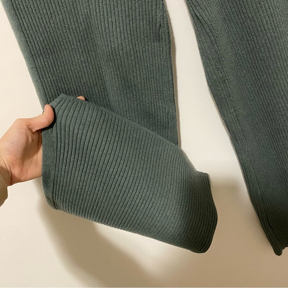 Aerie Dark Green Gotta Jet High Waisted Skater Pants size Large - Picture 6 of 13